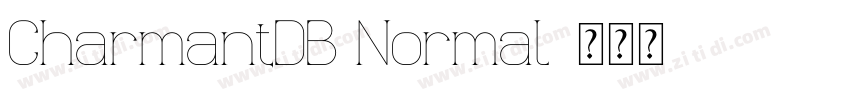CharmantDB Normal字体转换